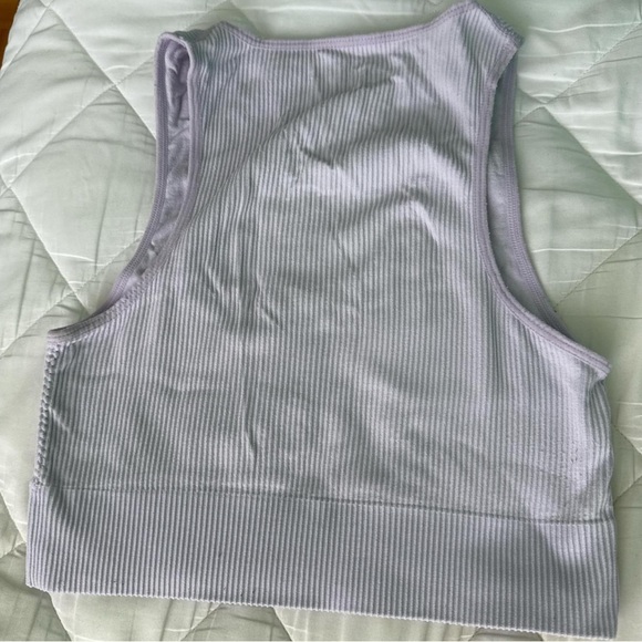Garage Ribbed Tank Top in Light Gray - Picture 2 of 2